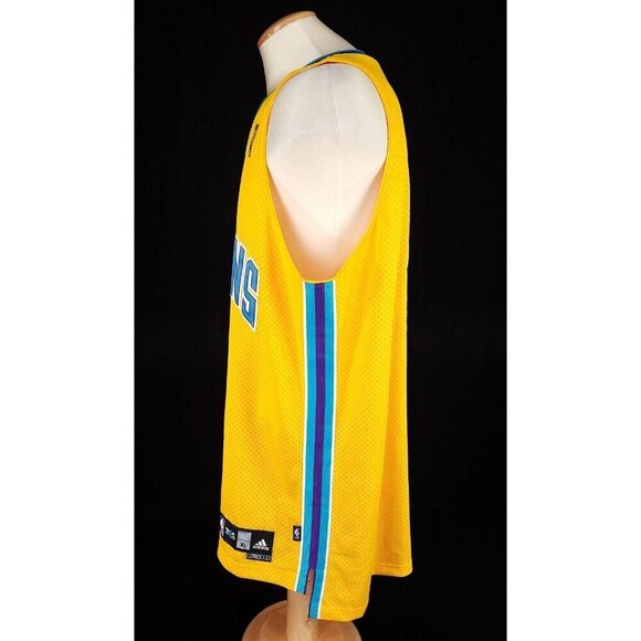 NBA Adidas New Orleans Hornets Chris Paul #3 Swingman Jersey XL Mens Yellow NWT - Picture 6 of 14
